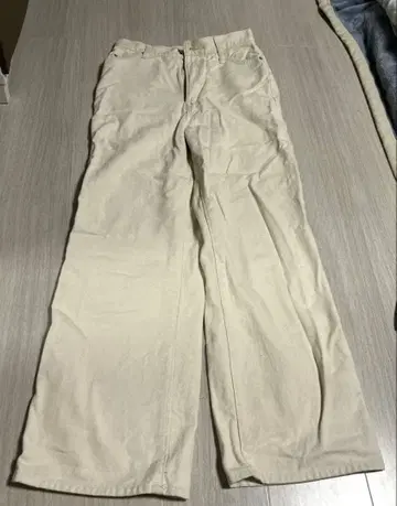 화이트 스트레이트 데님 L 사이즈