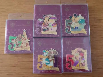 도쿄 디즈니 씨 5주년 기념 핀 배지 세트