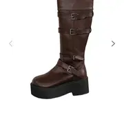 애즈온 Maya midi buckle boots / black (240) | 브랜드 중고거래