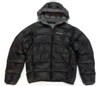 mont-bell 라이트 알파인 다운 후드티 블랙 S 사이즈