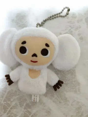 체부라시카 손가락 인형 키링 화이트 체부