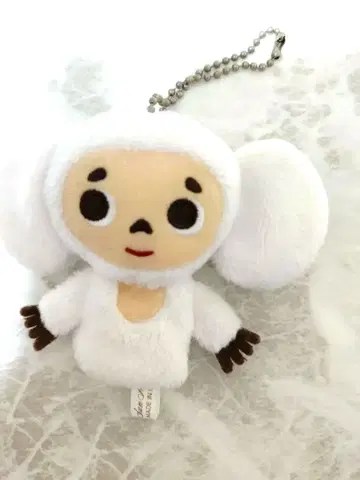 체부라시카 손가락 인형 키링 화이트 체부