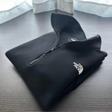 THE NORTH FACE 블랙 하프 지퍼 플리스 L