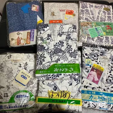 여성 일본 의류 잠옷 유카타 7점 사이즈 M, L 혼합 묶음 판매