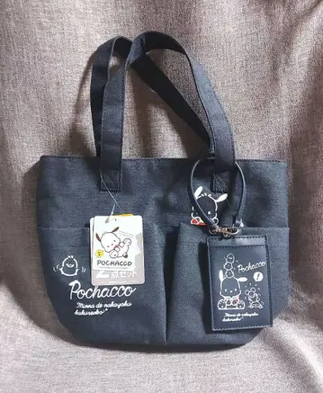 [ 새상품 ] POCHACCO 포차코 2세트 토트백 패스 케이스