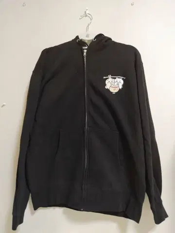 토킹 헤즈 치이카와 후드티 피자빵 토끼 블랙 L