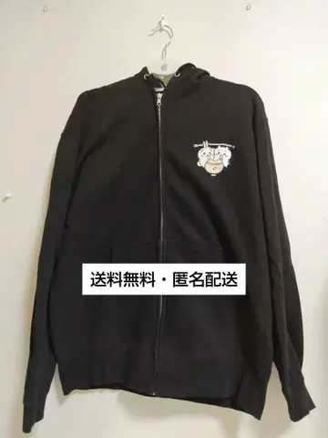 토킹 헤즈 치이카와 후드티 피자빵 토끼 블랙 L