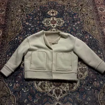 데님 보아 숏 자켓