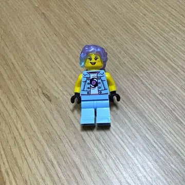 레고 미니 피규어 포니테일 데님 오로라 머리 여아