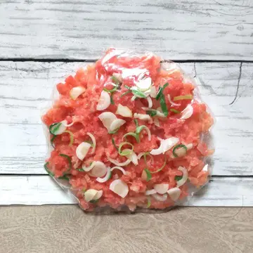 식품 샘플 네기토로 모리 네기토로 부분