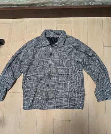 체크 무늬 집업 자켓 XL ZIP FIVE