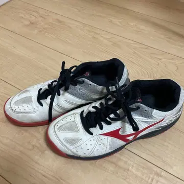 Mizuno 테니스화 화이트/레드 24.0cm