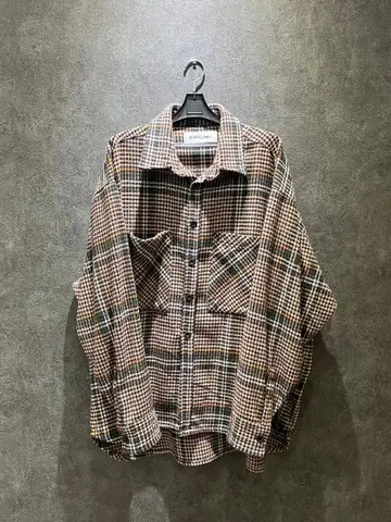 [ 흔치 않은! ] 레어 척 패턴 브라운 자켓