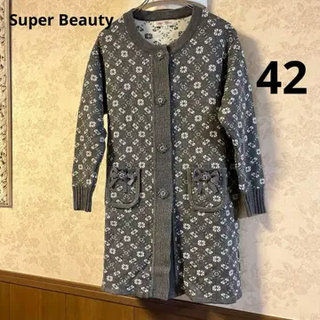 새상품급 사이즈 42 슈퍼 뷰티 니트 가디건 코트