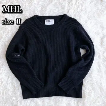 [새상품급] MHL 마가렛호웰 긴팔 니트 스웨터 여성용 블랙