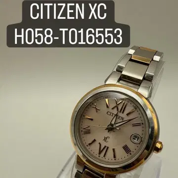 CITIZEN XC 에코 드라이브 H058 핑크 다이얼 여성용 작동품