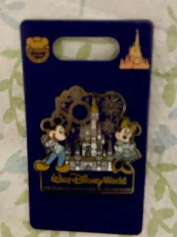 디즈니 WDW 50주년 핀 배지 / 불꽃놀이 미키 미니