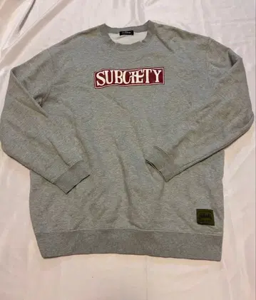 Subciety 맨투맨 트레이닝복 XL 그레이