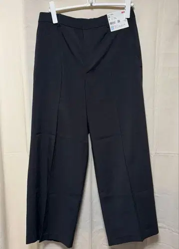 유니클로 감동 와이드 팬츠 다크 그레이 XL