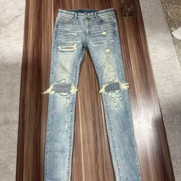 라이트 블루 데미지 스키니 데님 사이즈 30 정품