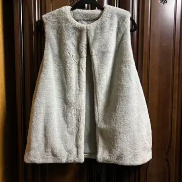 AZUL by moussy 그레이 퍼 베스트 FREE 사이즈