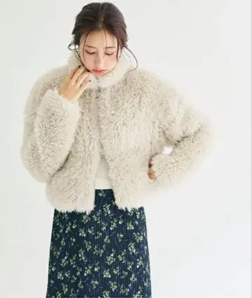 coca 인조 모피 자켓 L