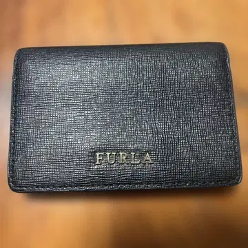 FURLA 명함지갑 블랙 가죽