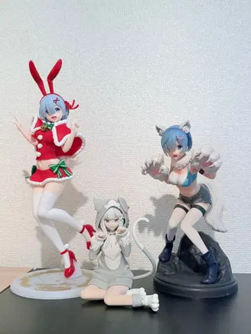 리제로 피규어 3체 세트 Re: 제로부터 시작하는 이세계