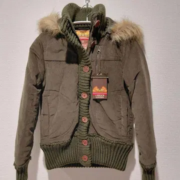 [택 포함 새상품] 후드 부착 밀리터리 자켓 블루종 y2k 헤이세이 갸루