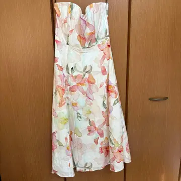 H&M 린넨 블렌드 베어탑 원피스