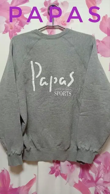 파파스 PAPAS 맨투맨 트레이닝복 그레이 L