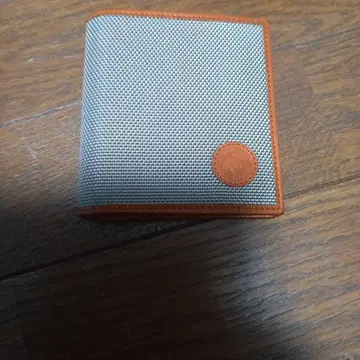 3단 폴더형 지갑 그레이/오렌지 메쉬