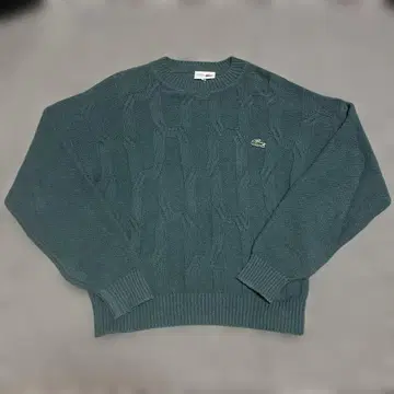 70s~80s 라코스테 셔츠 케이블 니트 스웨터