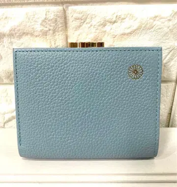 [ 새상품 미사용 ] 황궁 가마구치 접이식 지갑 블루