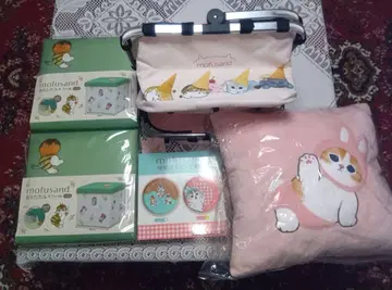 mofusand 스툴 버킷 시계 쿠션 묶음 판매 세트