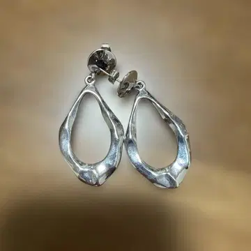 실버 오픈 후프 귀찌