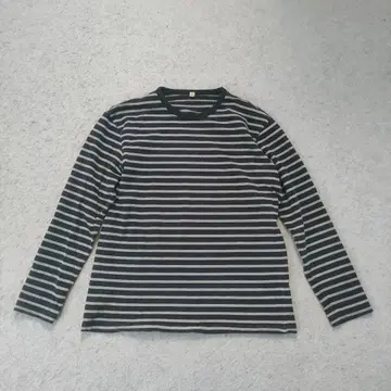 유니클로 보더 긴팔 T셔츠 XL 네이비 올드 아카이브 r