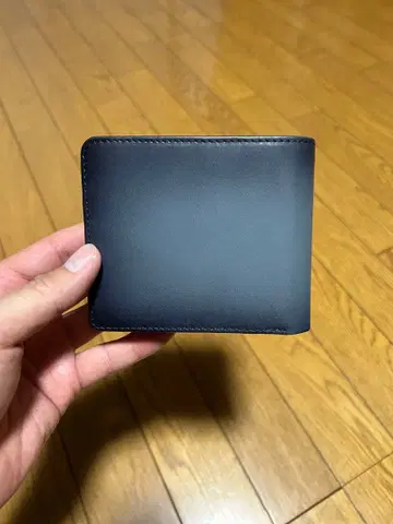 카와시 남성용 이단 접이식 지갑 블랙