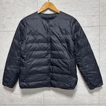 무인양품 MUJI 다운 노카라 자켓 포켓터블 블랙 M