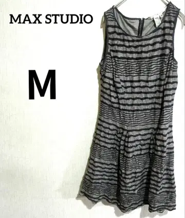 MAX STUDIO 스트라이프 슬리브리스 원피스 [ M ]