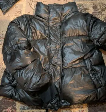 울트라 웜 GAP 플리마켓 다운 자켓 L 블랙 후드 탈부착 가능 암커버