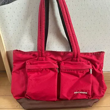 미키하우스 마더백 빨간색/브라운