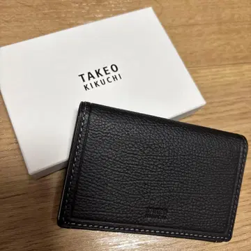 새상품 TAKEO KIKUCHI 블랙 카드 케이스