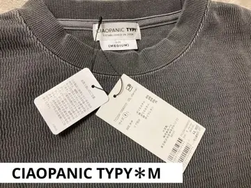 새상품*CIAOPANIC TYPY*웨이브 와플 피그먼트 맨투맨