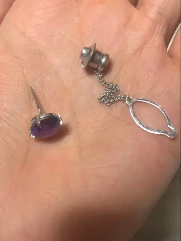 자수정 (아메지스트) 넥타이핀 타이택