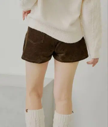 Chico 코듀로이 숏팬츠 브라운 S