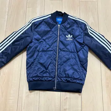 adidas 네이비 퀼팅 자켓 XS