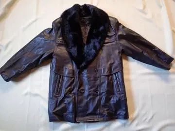 남성용 천연 가죽 레더 코트