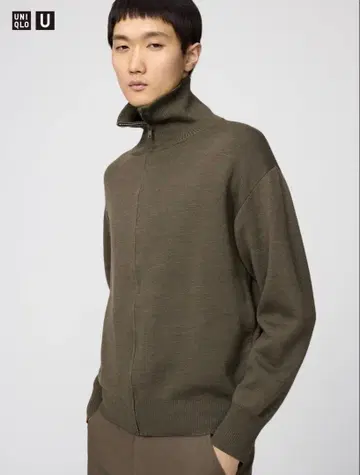 유니클로 U 더블 페이스 풀집 자켓 L