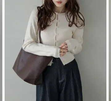 미사용 새상품 라지엠 니트 가디건 아이보리